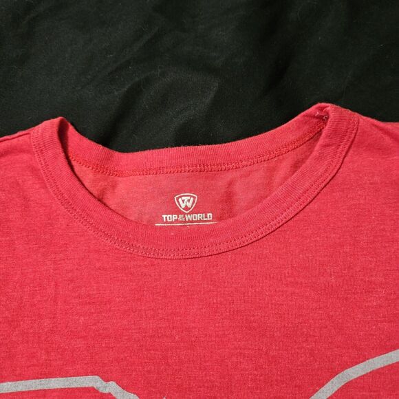 Top Of The World Womens T-Shirt Size Large Polyester Blend Ohio Made On Front - Picture 8 of 13